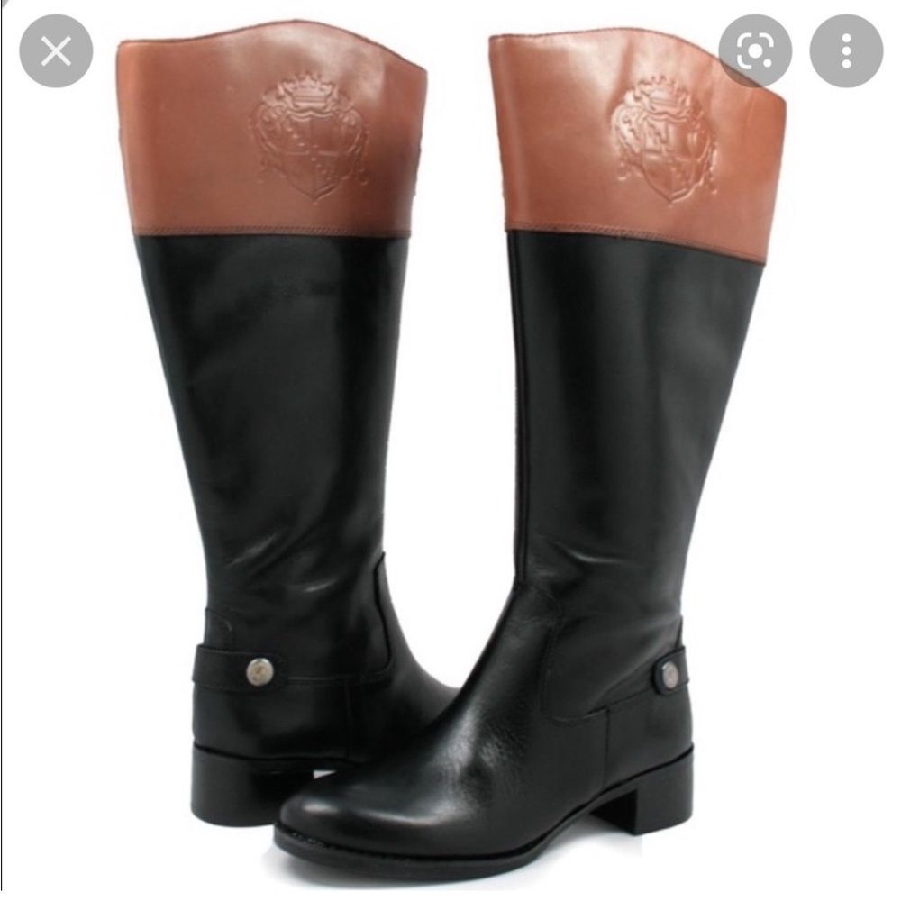 Franco Sarto Chipper Women's Riding Boot Winter Two Tone